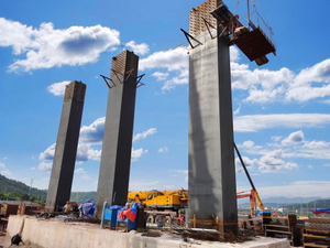 Viadotto della stazione di Shengzhou, ferrovia Hangzhou-Shaoxing-Taizhou, Zhejiang