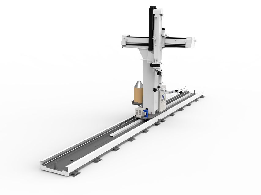9 軸レールマウントロボット溶接ワークステーション (カンチレバー付き)